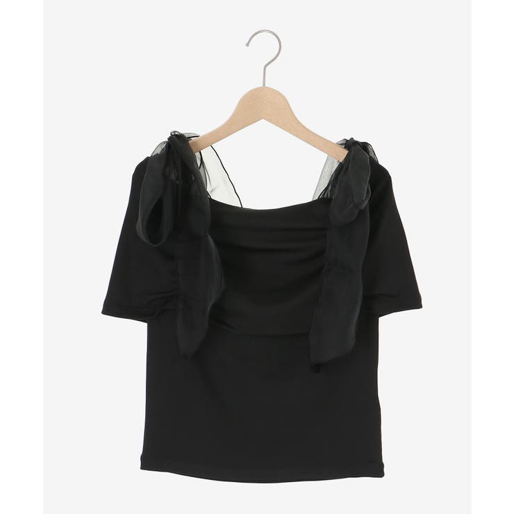 肩リボンオフショルカットトップス | MAJESTIC LEGON  | 詳細画像34 