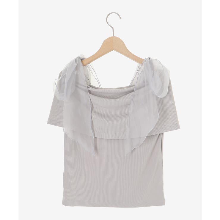 肩リボンオフショルカットトップス | MAJESTIC LEGON  | 詳細画像35 