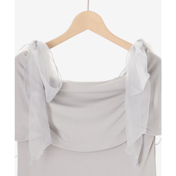 肩リボンオフショルカットトップス | MAJESTIC LEGON  | 詳細画像36 