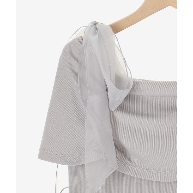 肩リボンオフショルカットトップス | MAJESTIC LEGON  | 詳細画像37 