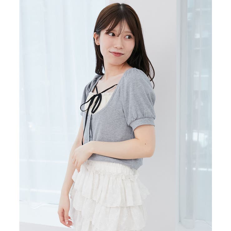 ギャザードッキングカットトップス | MAJESTIC LEGON  | 詳細画像14 