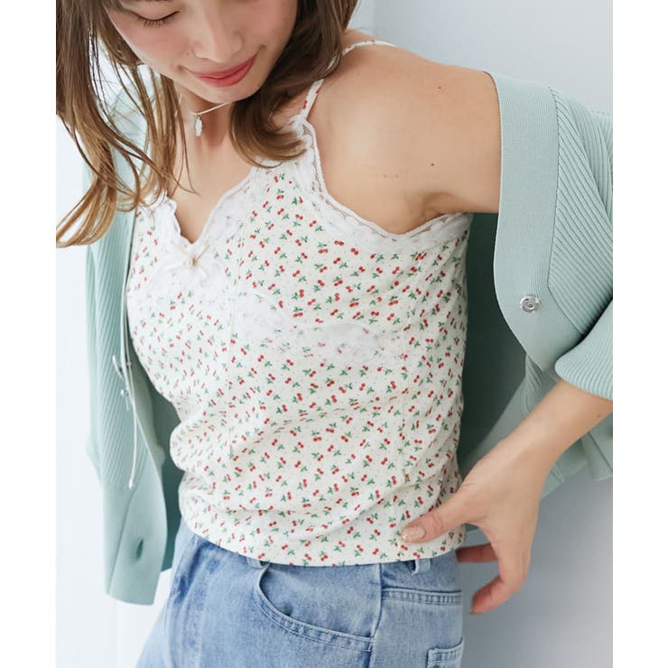 カップ付きローズリボンキャミ | MAJESTIC LEGON  | 詳細画像8 