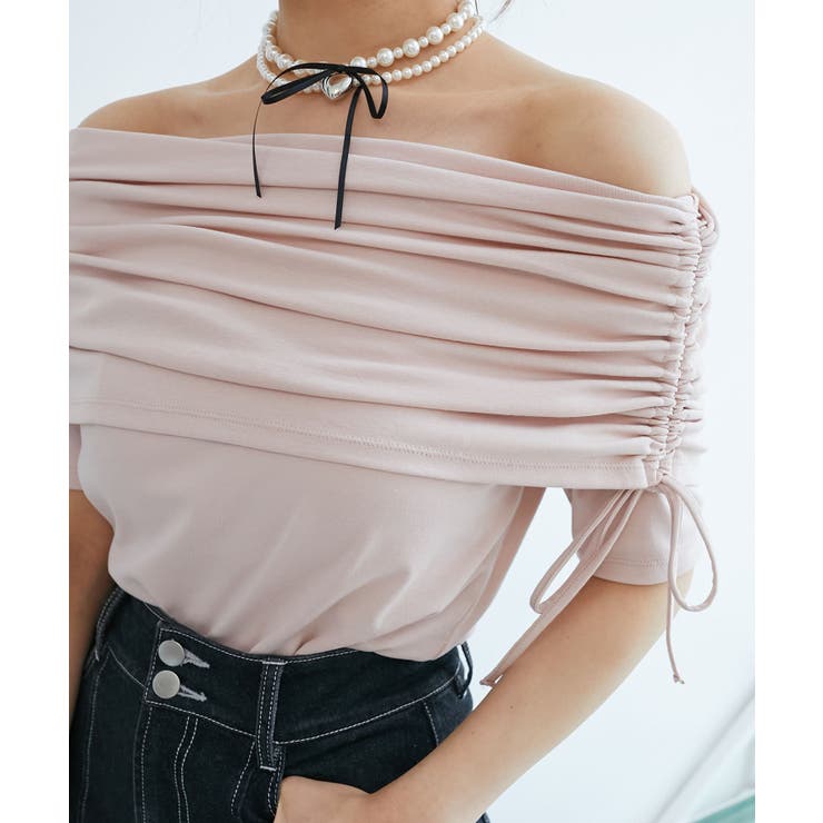 サイドドロストオフショルカットトップス | MAJESTIC LEGON  | 詳細画像15 