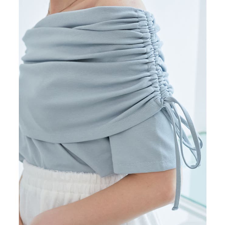 サイドドロストオフショルカットトップス | MAJESTIC LEGON  | 詳細画像22 