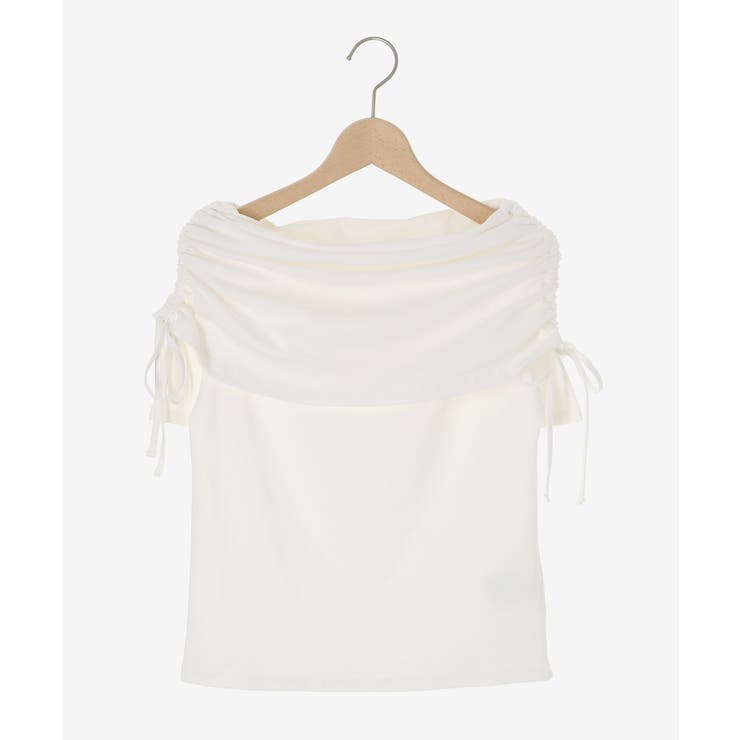 サイドドロストオフショルカットトップス | MAJESTIC LEGON  | 詳細画像34 