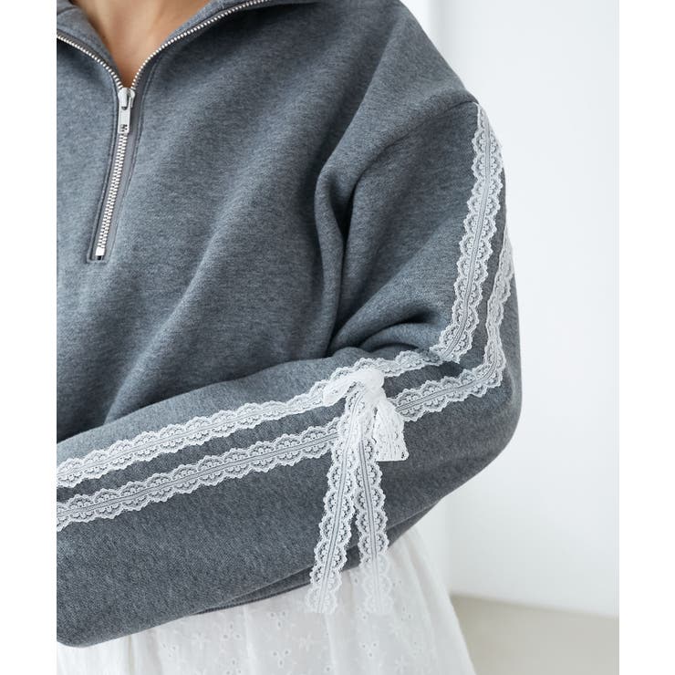 レースリボンショート裏起毛スウェット[品番：CTYW0004547]｜MAJESTIC