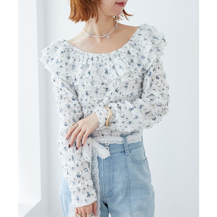 前後2wayカットレースフリルトップス | MAJESTIC LEGON  | 詳細画像12 