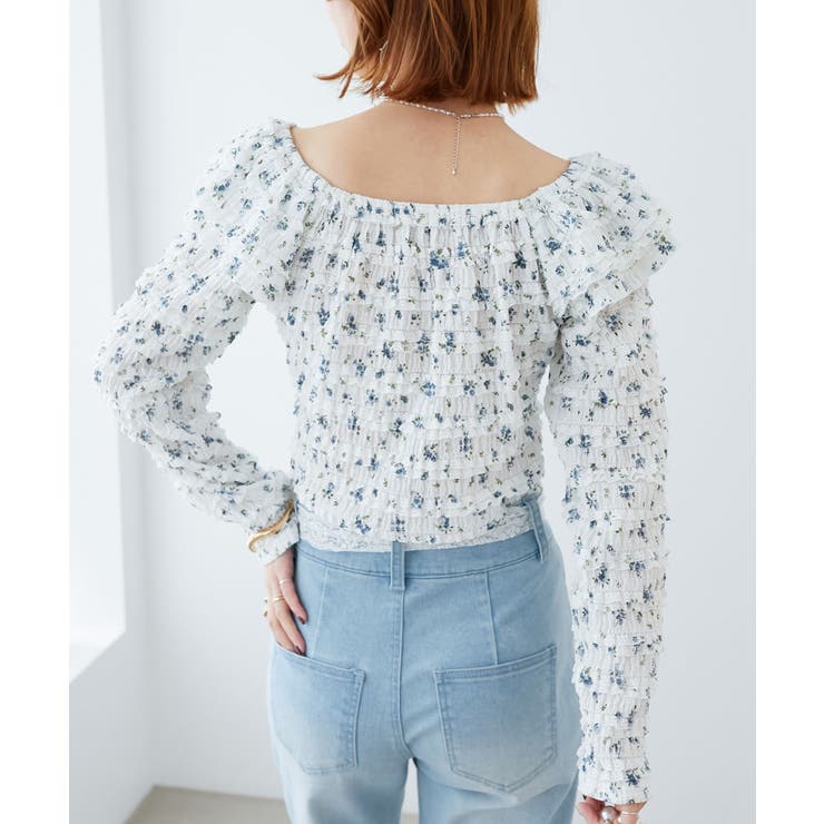 前後2wayカットレースフリルトップス | MAJESTIC LEGON  | 詳細画像14 