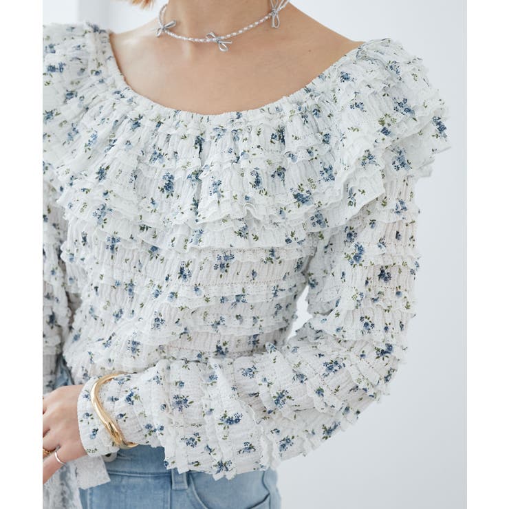 前後2wayカットレースフリルトップス | MAJESTIC LEGON  | 詳細画像15 