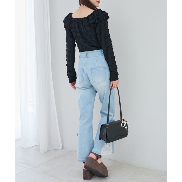 前後2wayカットレースフリルトップス | MAJESTIC LEGON  | 詳細画像18 