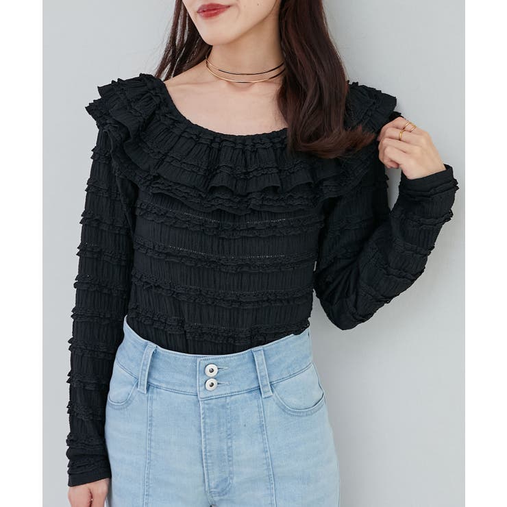 前後2wayカットレースフリルトップス | MAJESTIC LEGON  | 詳細画像19 