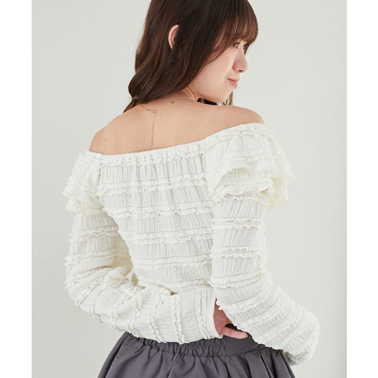 前後2wayカットレースフリルトップス | MAJESTIC LEGON  | 詳細画像7 