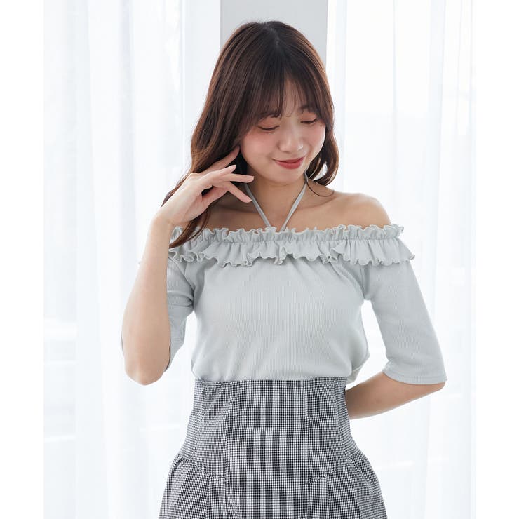 マルチwayチョーカーフリルトップス | MAJESTIC LEGON  | 詳細画像14 