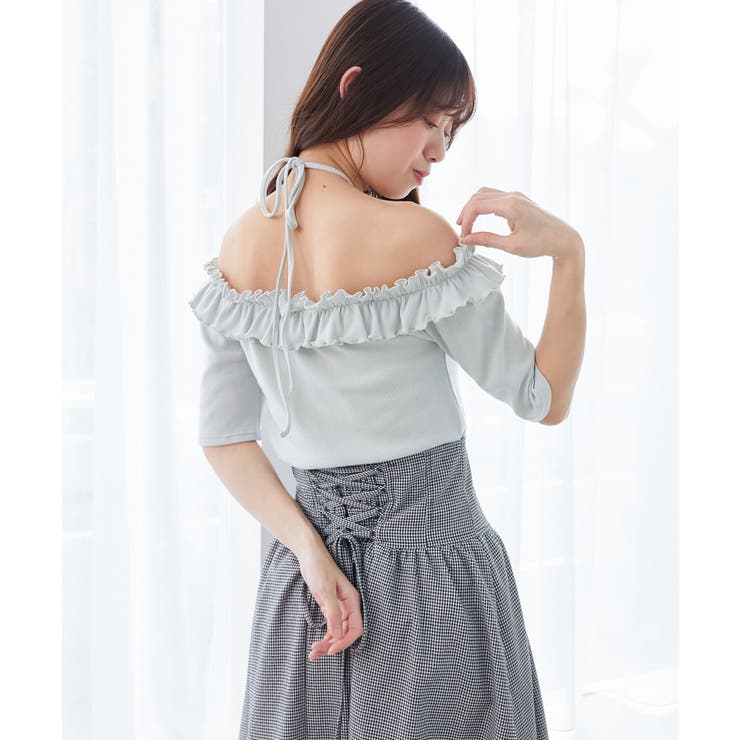 マルチwayチョーカーフリルトップス | MAJESTIC LEGON  | 詳細画像16 