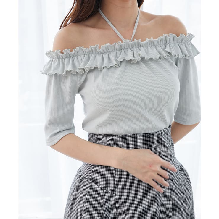 マルチwayチョーカーフリルトップス | MAJESTIC LEGON  | 詳細画像17 