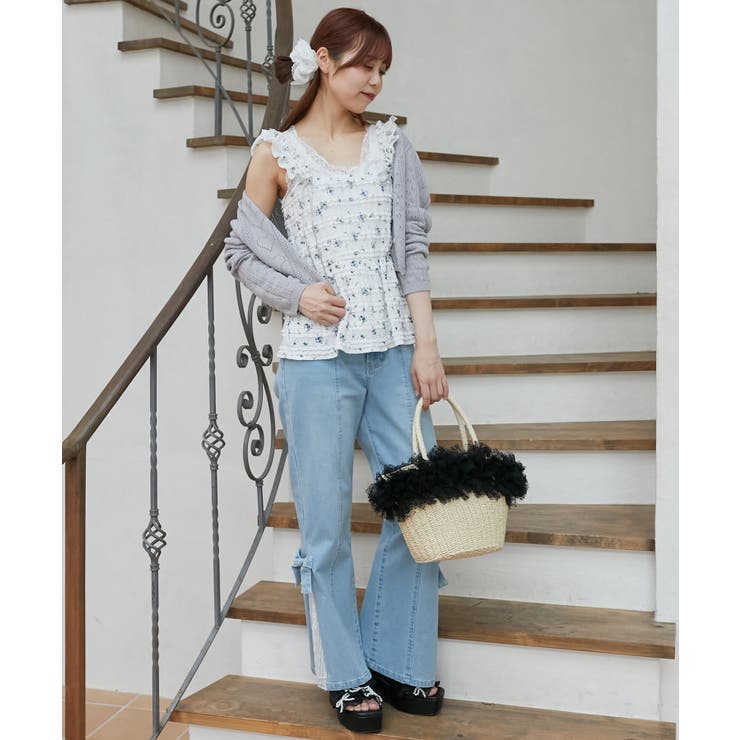 カットレースリボンキャミソール | MAJESTIC LEGON  | 詳細画像10 