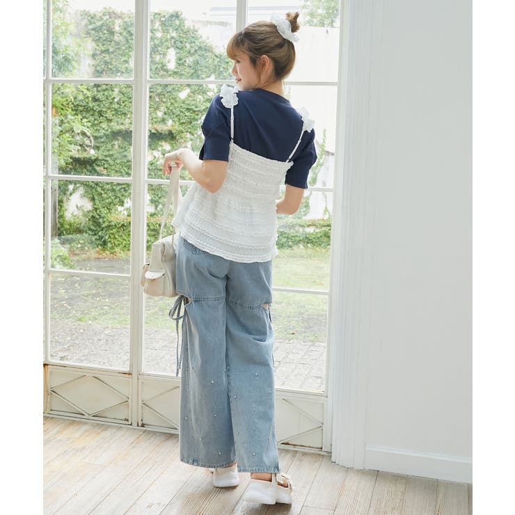 カットレースリボンキャミソール | MAJESTIC LEGON  | 詳細画像4 