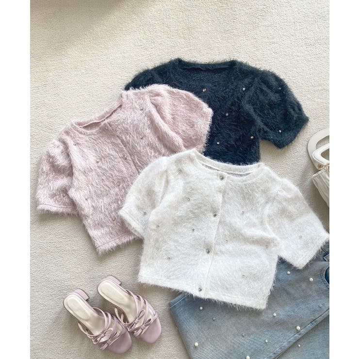 ☆ふわふわビジュートップス | MAJESTIC LEGON  | 詳細画像25 