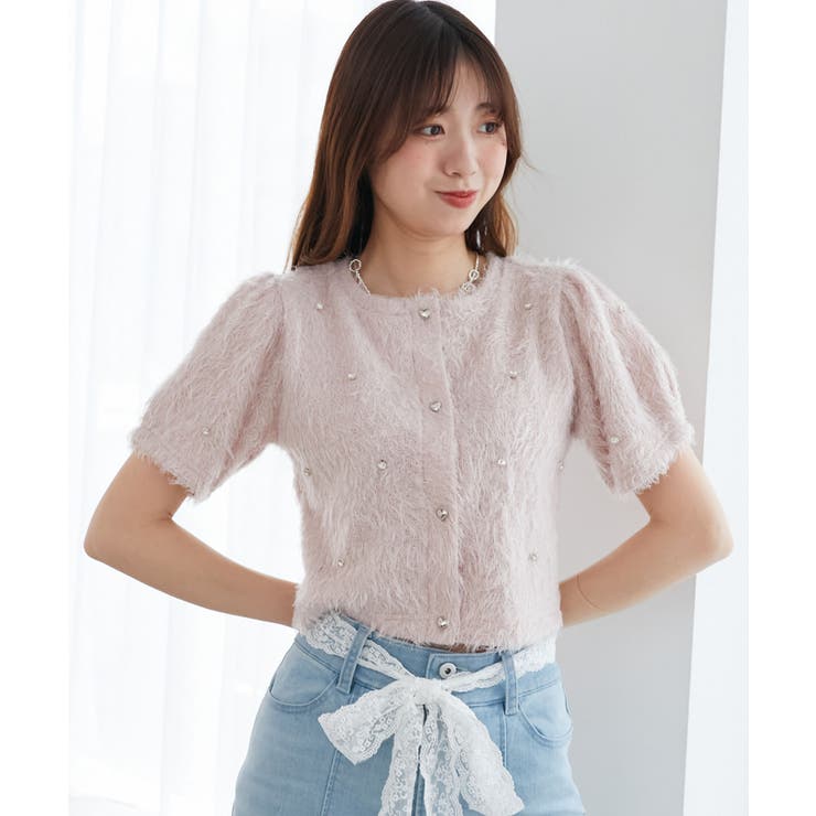 ピンク | ☆ふわふわビジュートップス | MAJESTIC LEGON 