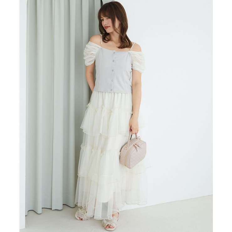 パールチェーン異素材トップス | MAJESTIC LEGON  | 詳細画像11 