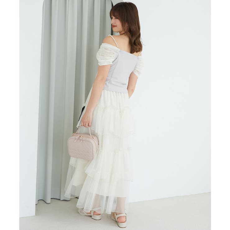 パールチェーン異素材トップス | MAJESTIC LEGON  | 詳細画像13 