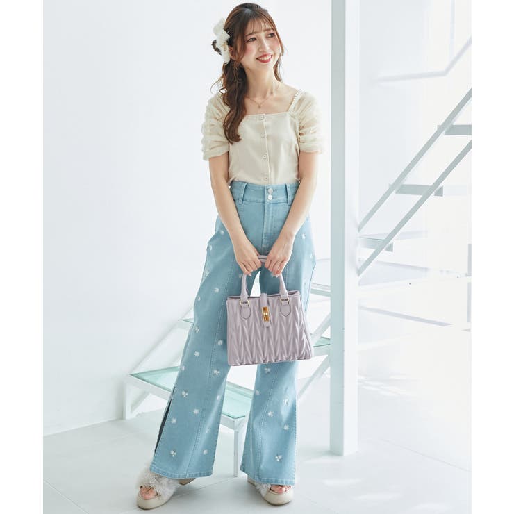 パールチェーン異素材トップス | MAJESTIC LEGON  | 詳細画像2 