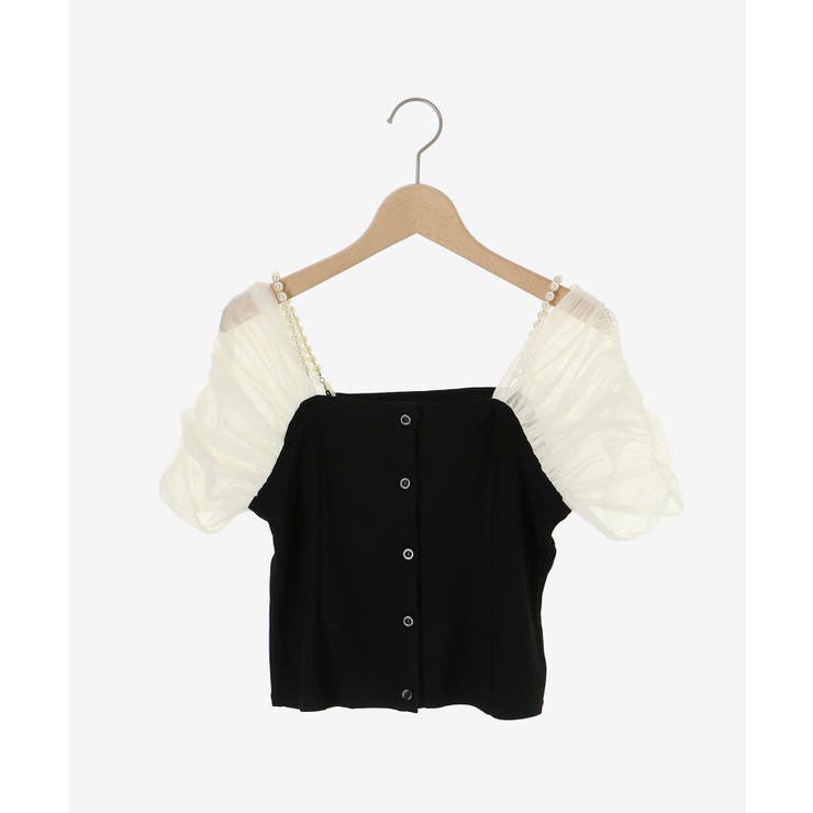 パールチェーン異素材トップス | MAJESTIC LEGON  | 詳細画像29 