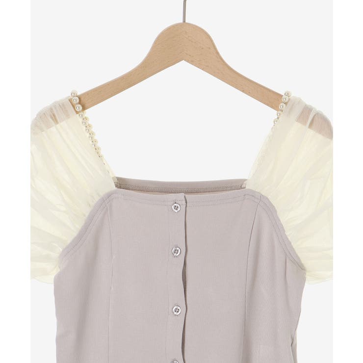 パールチェーン異素材トップス | MAJESTIC LEGON  | 詳細画像31 