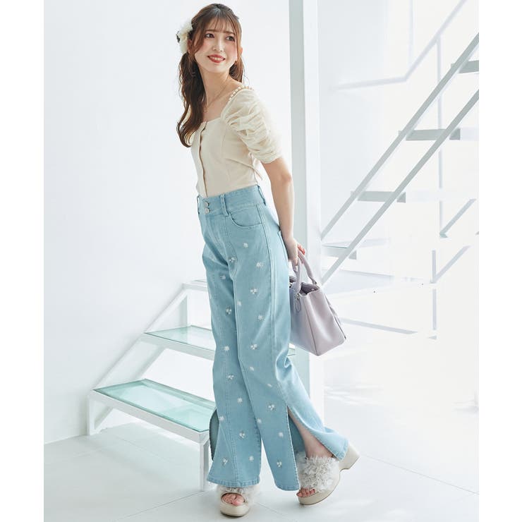 パールチェーン異素材トップス | MAJESTIC LEGON  | 詳細画像4 