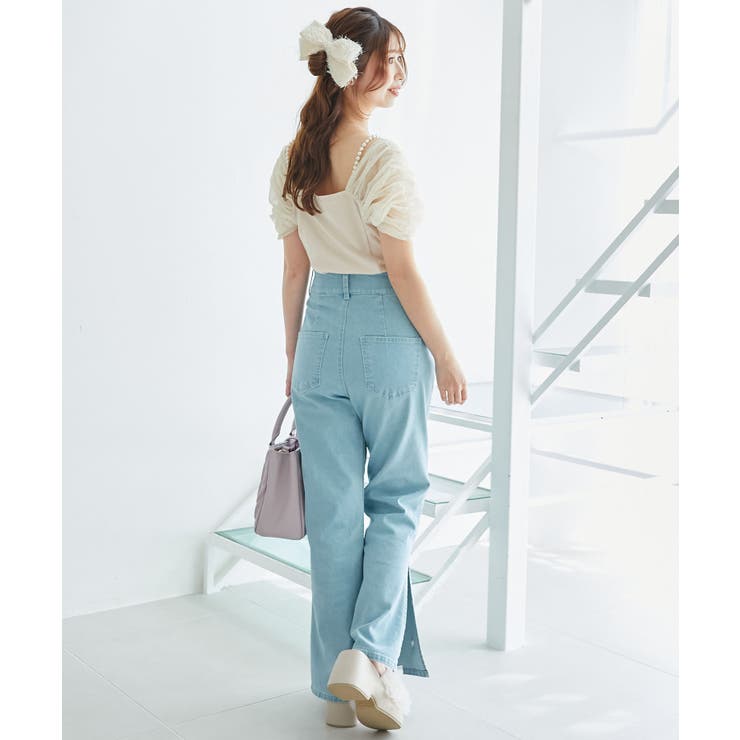 パールチェーン異素材トップス | MAJESTIC LEGON  | 詳細画像5 