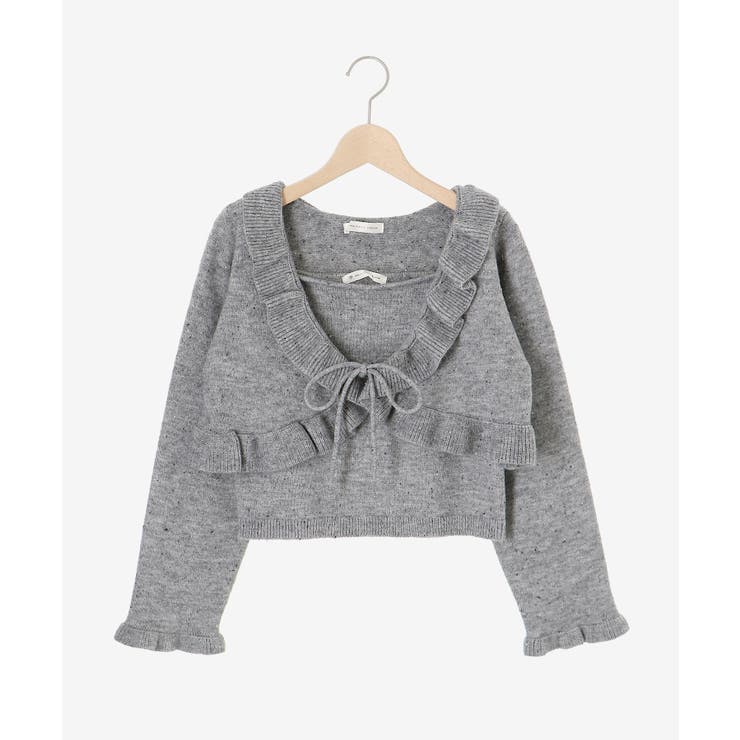 ネップキャミセットフリルカーディガン[品番：CTYW0004576]｜MAJESTIC