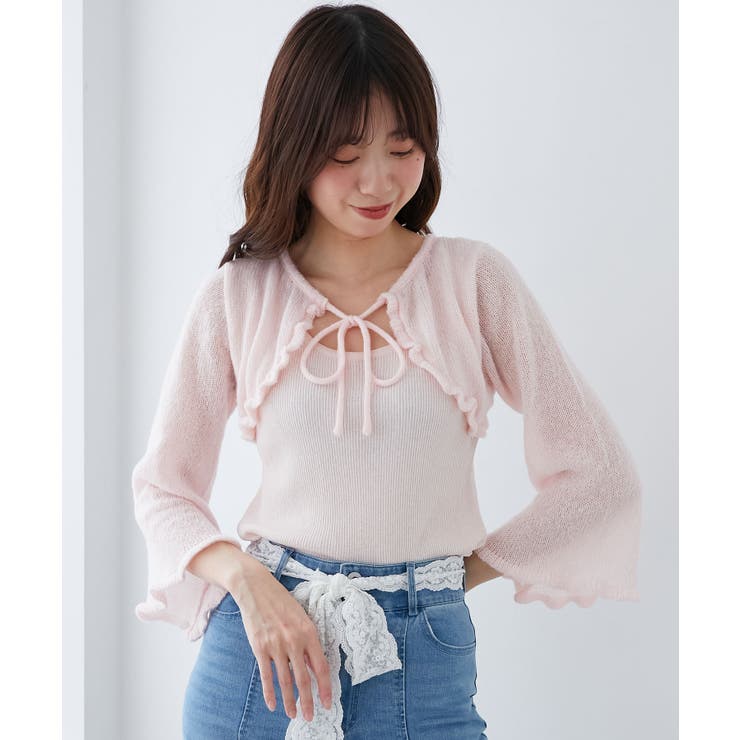 デコルテオープンメッシュニット | MAJESTIC LEGON  | 詳細画像19 