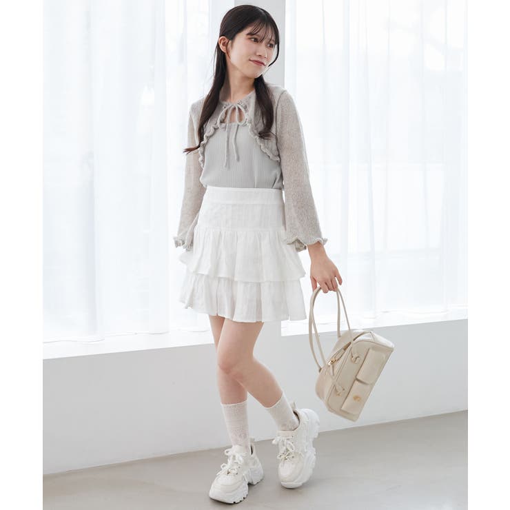 デコルテオープンメッシュニット | MAJESTIC LEGON  | 詳細画像25 