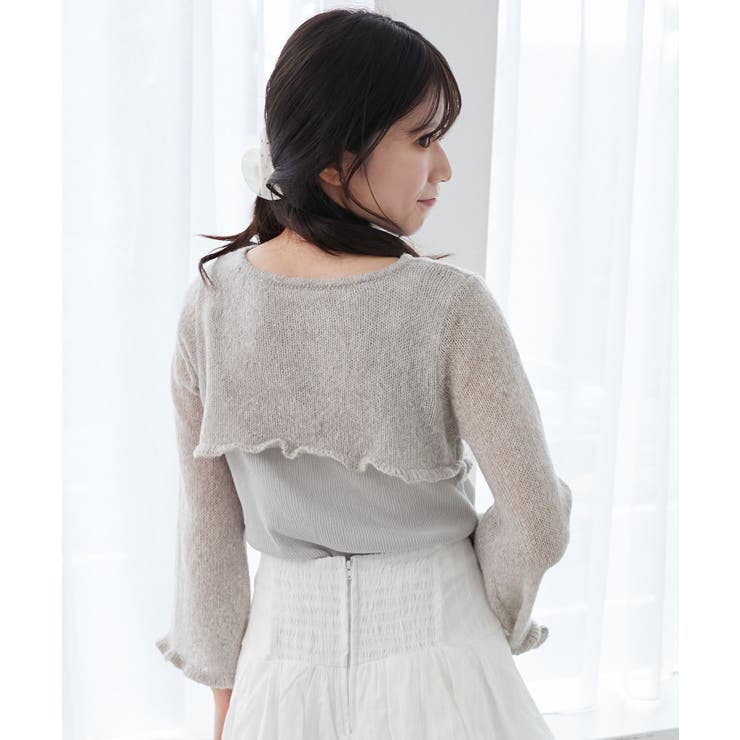 デコルテオープンメッシュニット | MAJESTIC LEGON  | 詳細画像29 