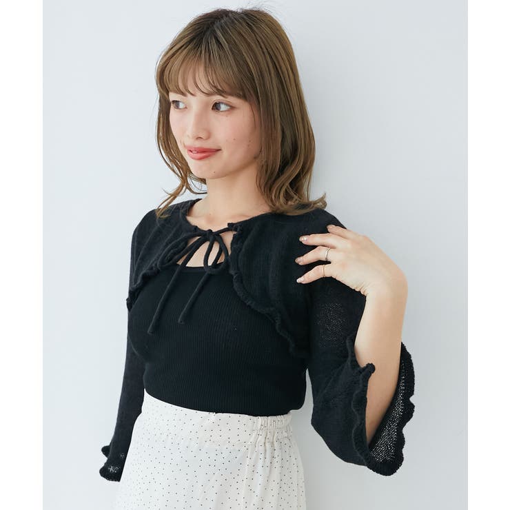 デコルテオープンメッシュニット | MAJESTIC LEGON  | 詳細画像35 