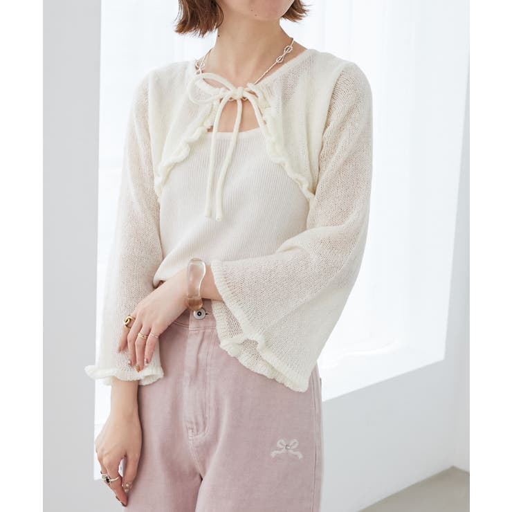 デコルテオープンメッシュニット | MAJESTIC LEGON  | 詳細画像5 