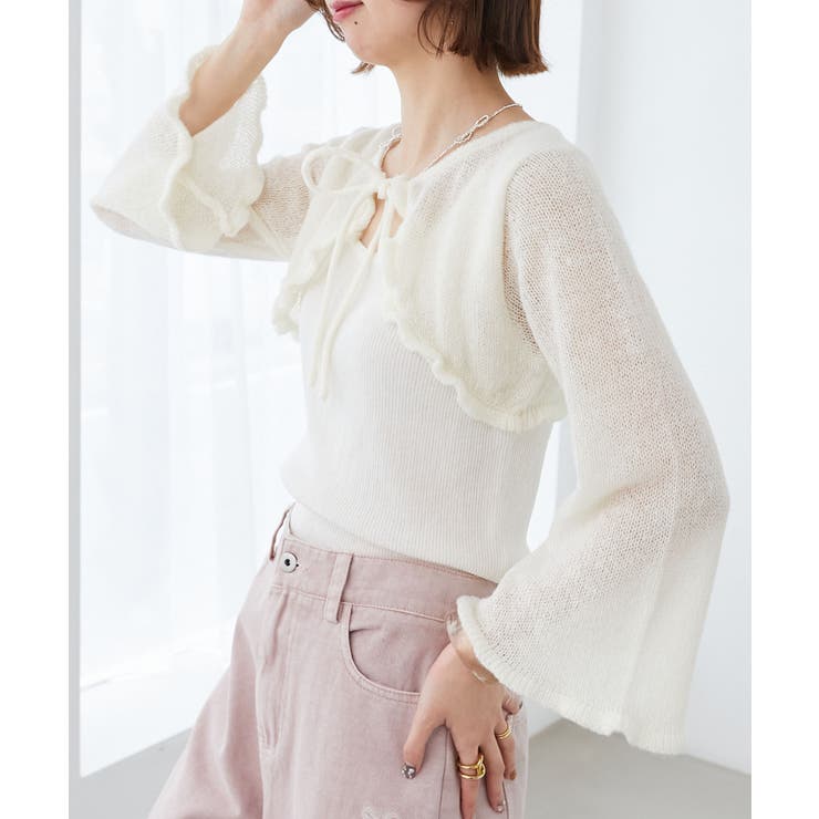 デコルテオープンメッシュニット | MAJESTIC LEGON  | 詳細画像6 