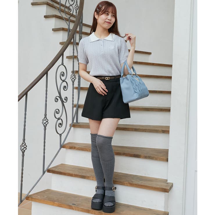 バイカラーダブル襟ニット[品番：CTYW0004702]｜MAJESTIC LEGON
