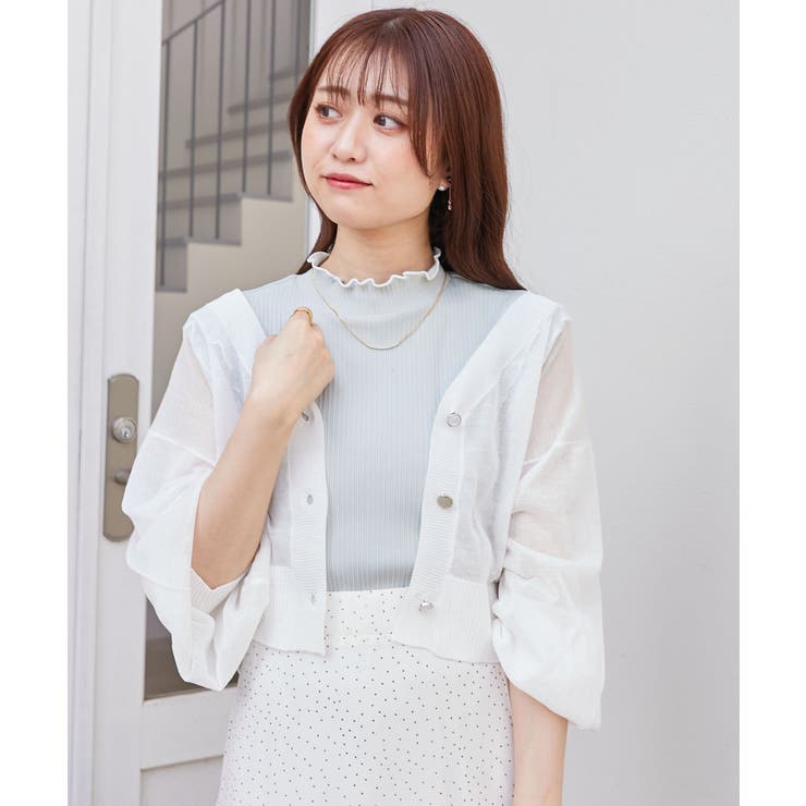 アソートボタンシアーカーディガン | MAJESTIC LEGON  | 詳細画像6 