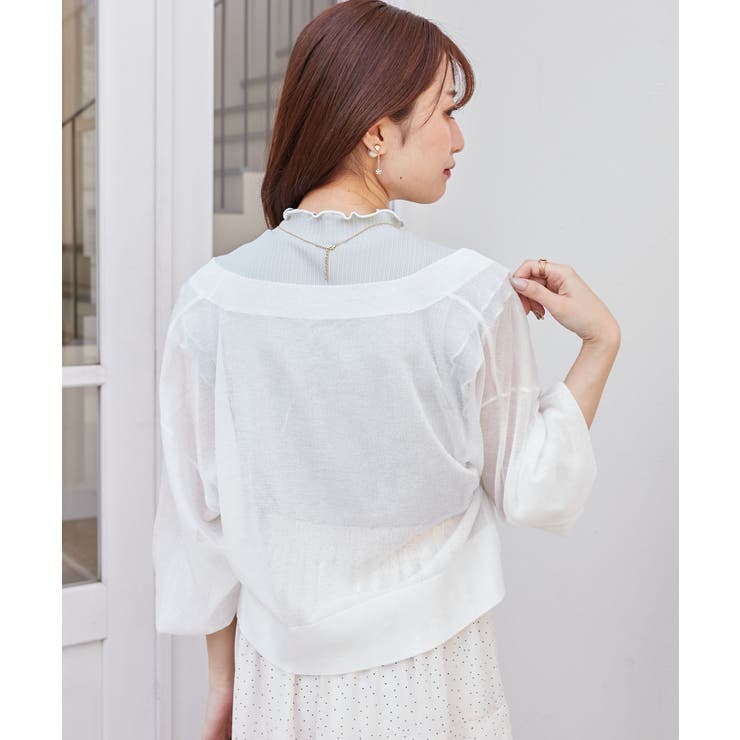 アソートボタンシアーカーディガン | MAJESTIC LEGON  | 詳細画像8 