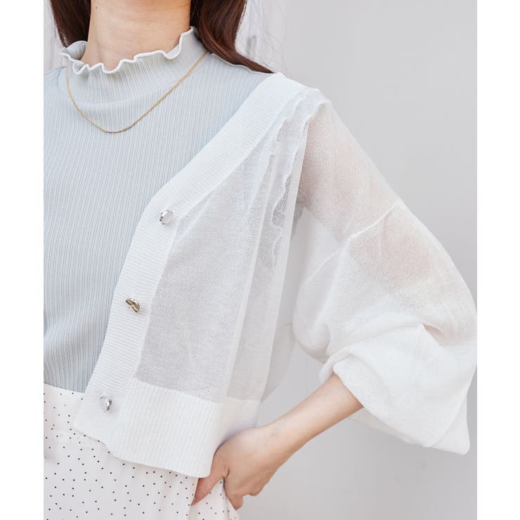 アソートボタンシアーカーディガン | MAJESTIC LEGON  | 詳細画像9 