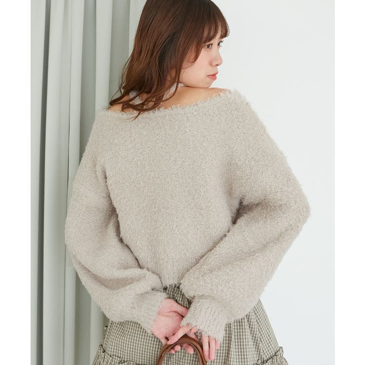 チョーカー付きプードルニット | MAJESTIC LEGON  | 詳細画像12 