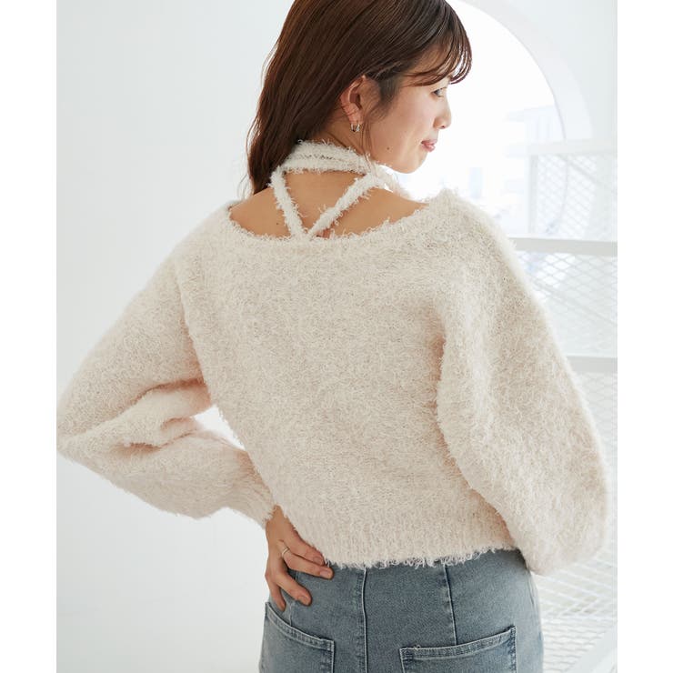 チョーカー付きプードルニット | MAJESTIC LEGON  | 詳細画像19 