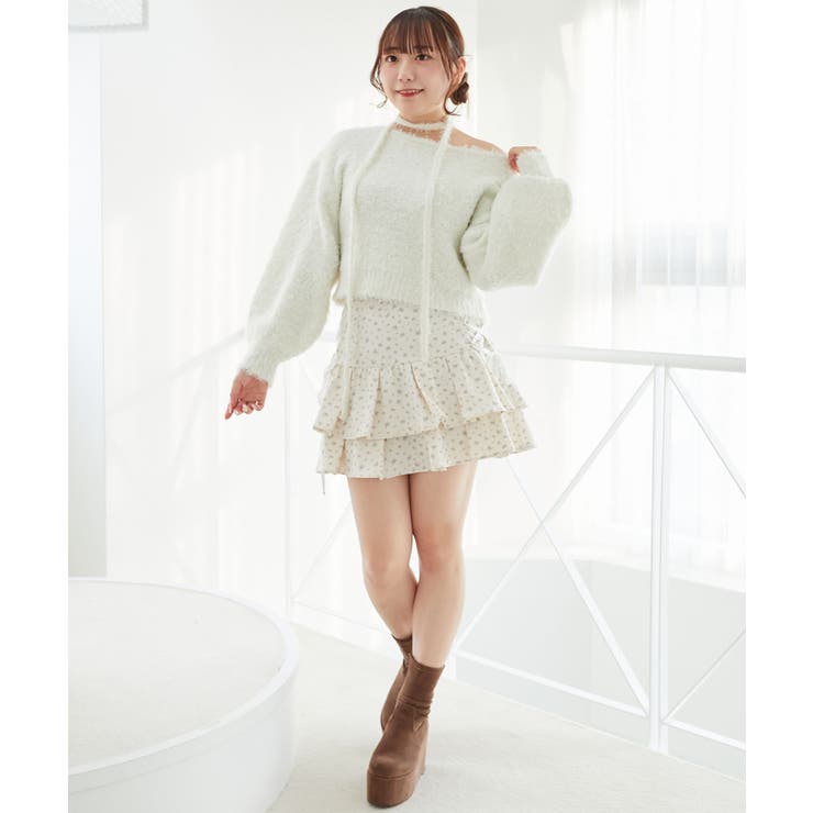 チョーカー付きプードルニット | MAJESTIC LEGON  | 詳細画像2 