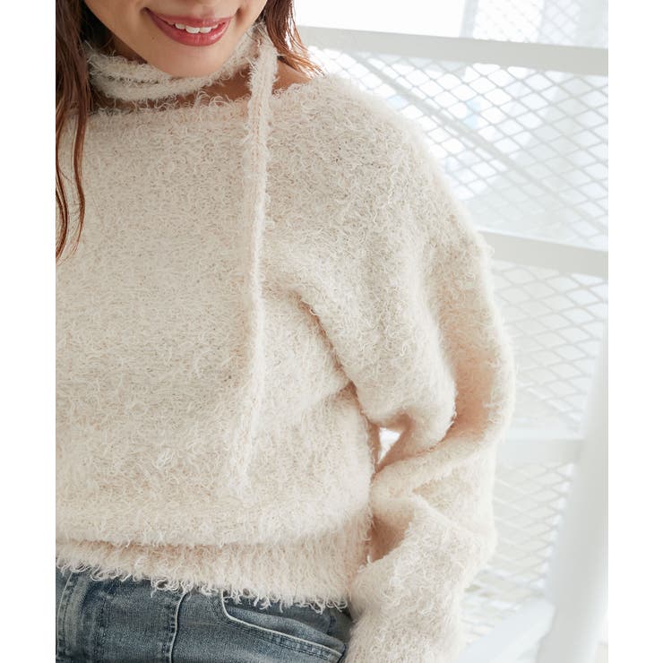 チョーカー付きプードルニット | MAJESTIC LEGON  | 詳細画像20 