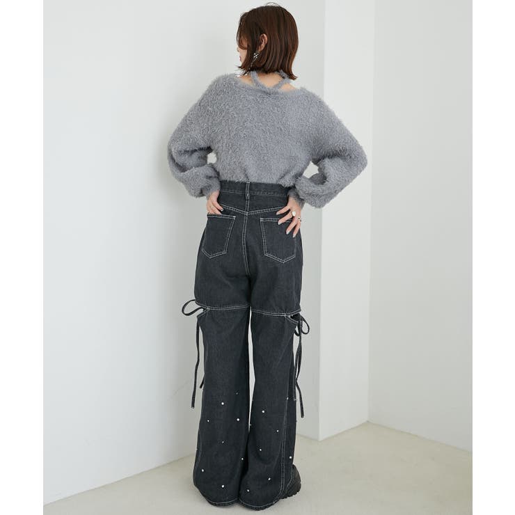 チョーカー付きプードルニット | MAJESTIC LEGON  | 詳細画像23 