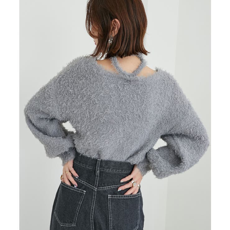 チョーカー付きプードルニット | MAJESTIC LEGON  | 詳細画像26 