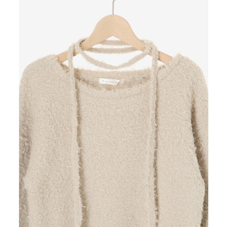 チョーカー付きプードルニット | MAJESTIC LEGON  | 詳細画像34 