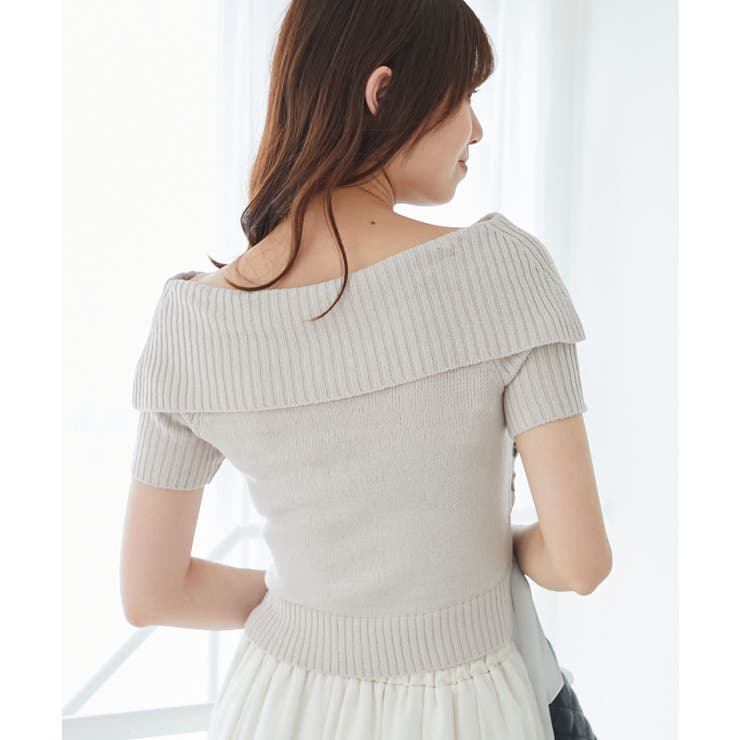 レースアップオフショルニット | MAJESTIC LEGON  | 詳細画像25 