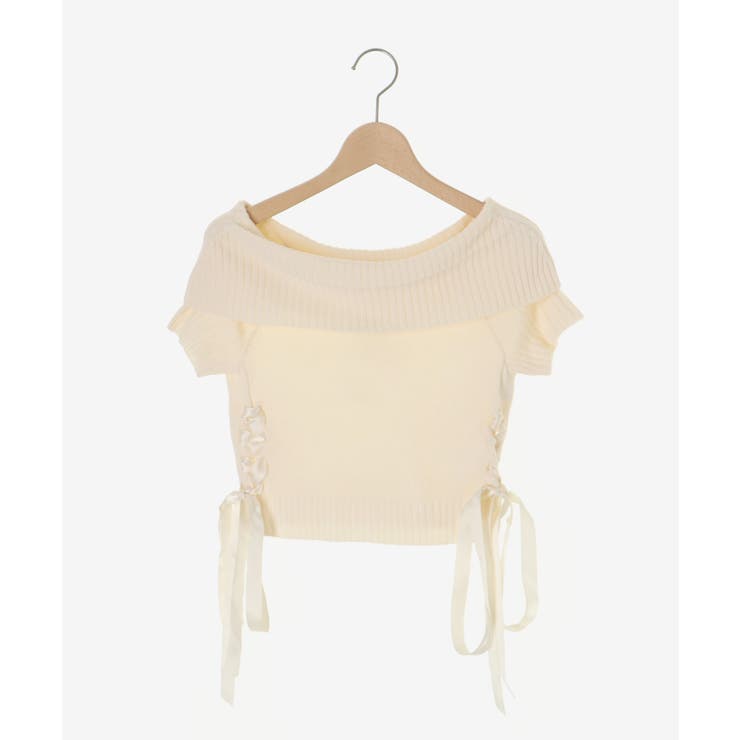 レースアップオフショルニット | MAJESTIC LEGON  | 詳細画像36 